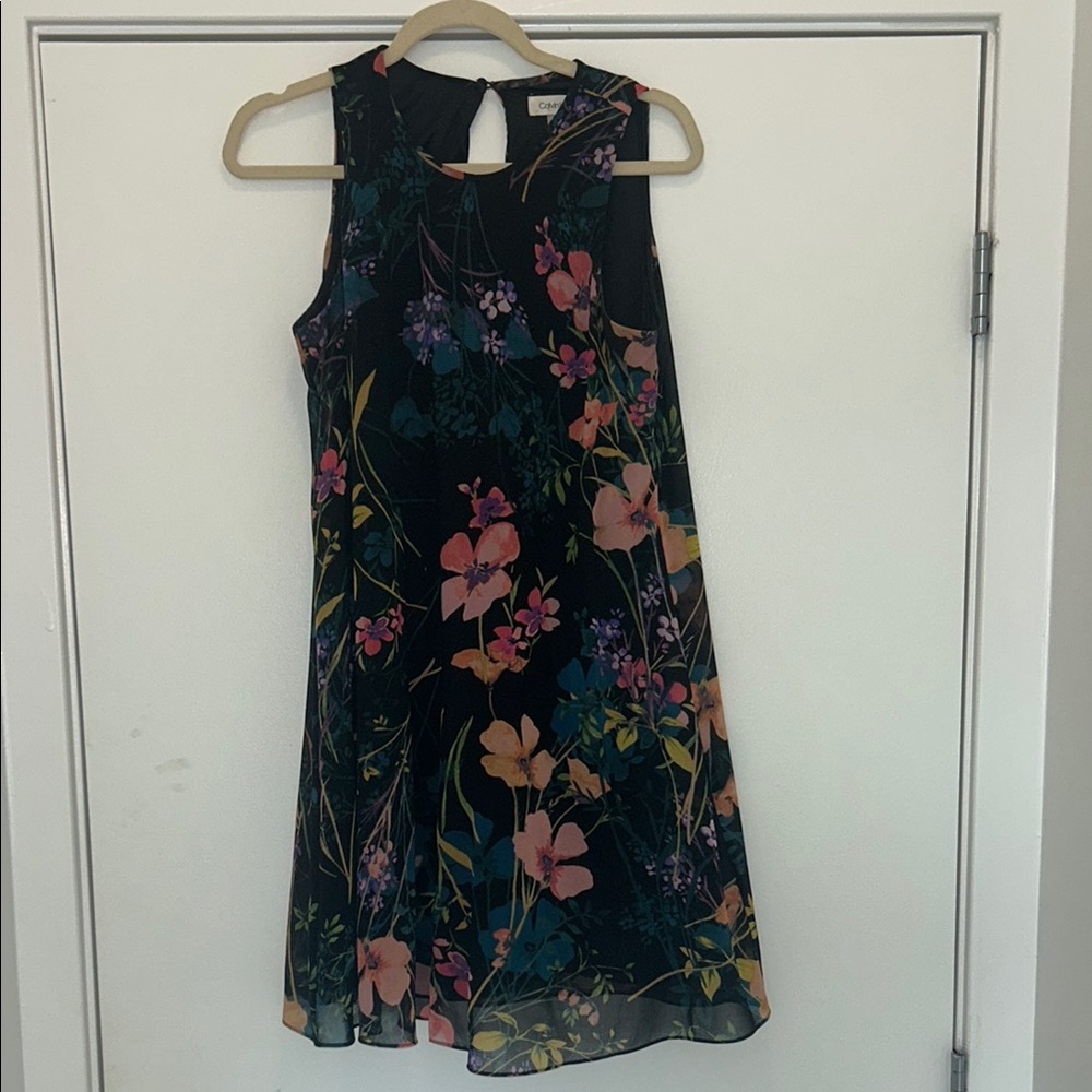 Calvin Klein Floral Sleeveless Dress